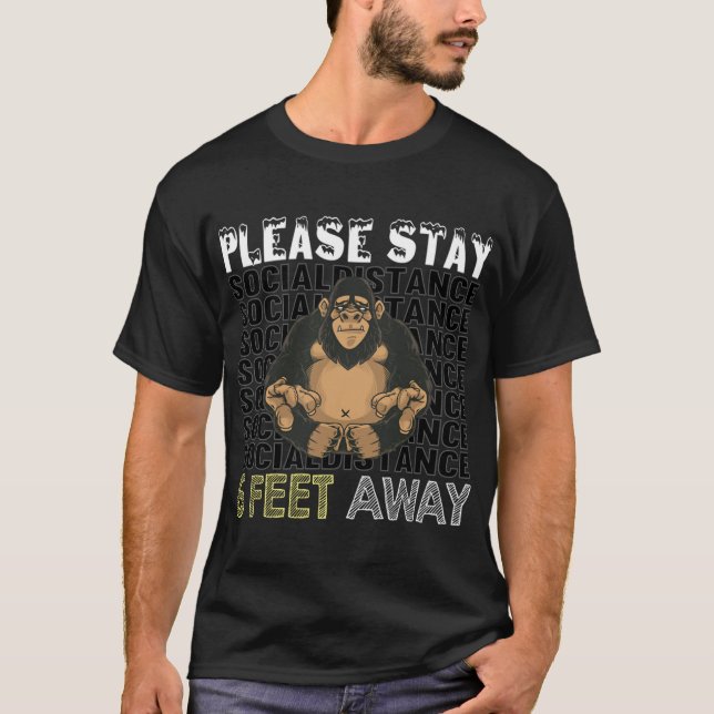 Six Feet Gorilla   T-Shirt (Front)