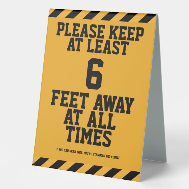 Six Feet Social Distancing (Front)