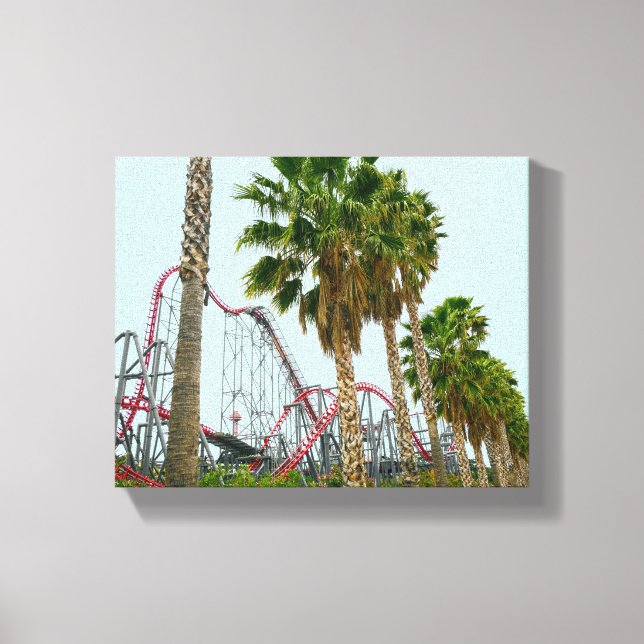 Six Flags Magic Mountain Canvas Print (Front)