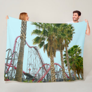 Six Flags Magic Mountain Fleece Blanket