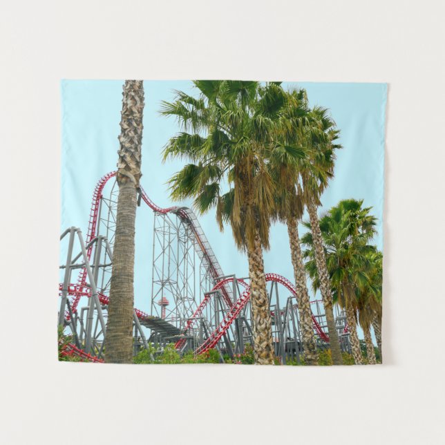 Six Flags Magic Mountain Tapestry (Front (Horizontal))
