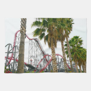 Six Flags Magic Mountain Tea Towel