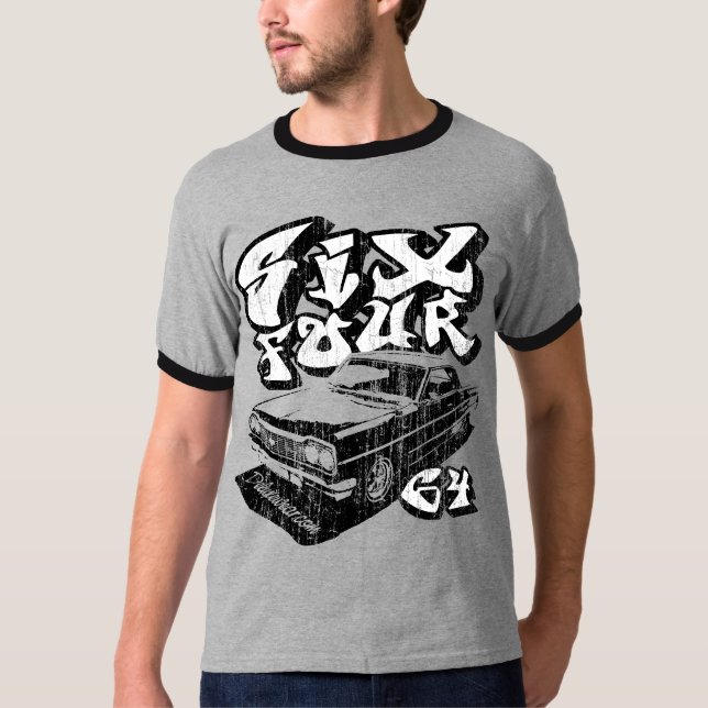 Six Four (vintage black) T-Shirt (Front)