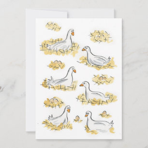 Six Geese a Laying Invitation