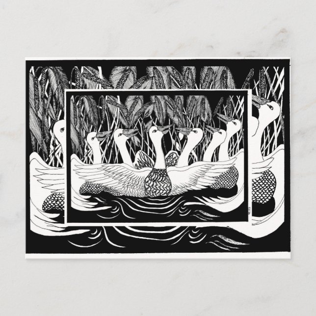 Six Geese, Six Geese Postcard (Front)