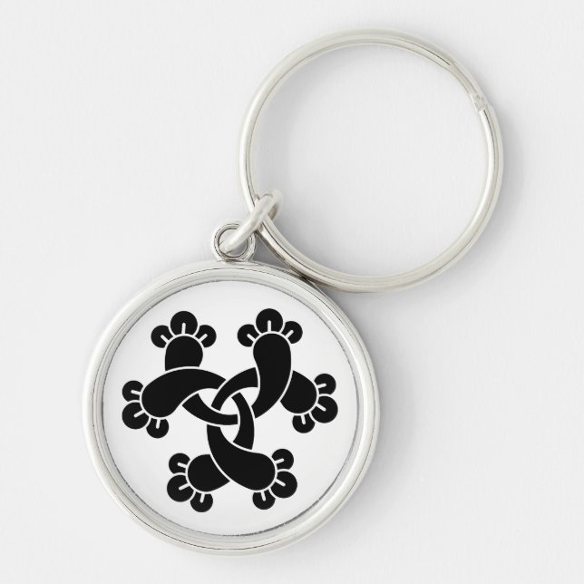 Six interlocking cloves key ring (Front)