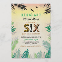 Six Jungle 6th Birthday Party Safari ZOO Wild