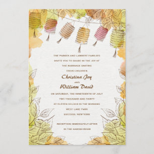 Six Lanterns Invitation
