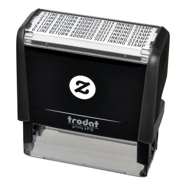 Six Lines Return Address Self Inking Custom Stamp (Product)