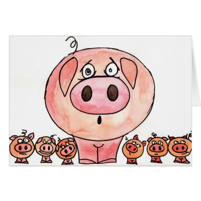 Six little pigs (Front Horizontal)