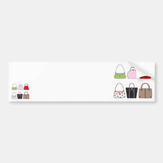 Six Little Purses Bumper Sticker