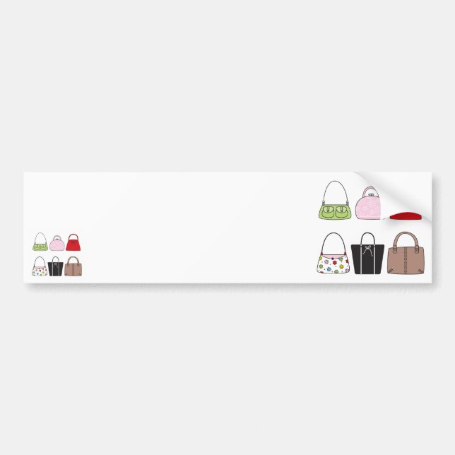 Six Little Purses Bumper Sticker (Front)
