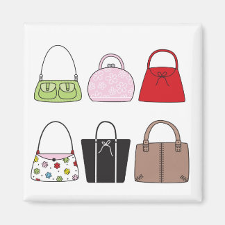 Six Little Purses Magnet