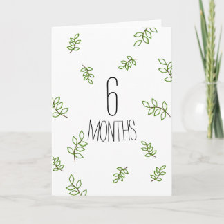 Six Month Anniversary Card