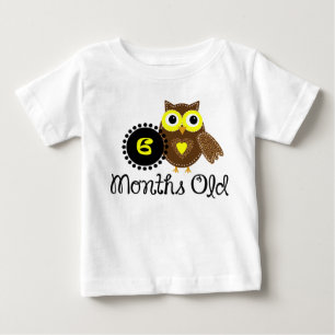 Six Months old adorable Owl Baby T-Shirt