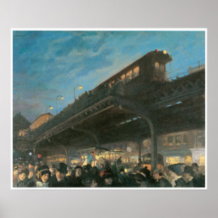 Six O'Clock, c.1912 John Sloan Poster