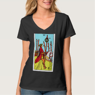 Six Of Wands Vintage Tarot Card Rider Waite Deck T-Shirt