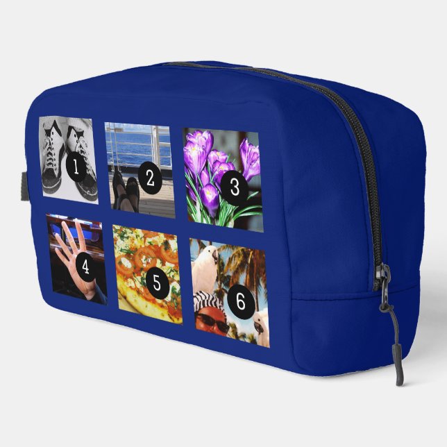 Six of Your Photos Make Your Own Momento Dopp Kit (Right Corner)