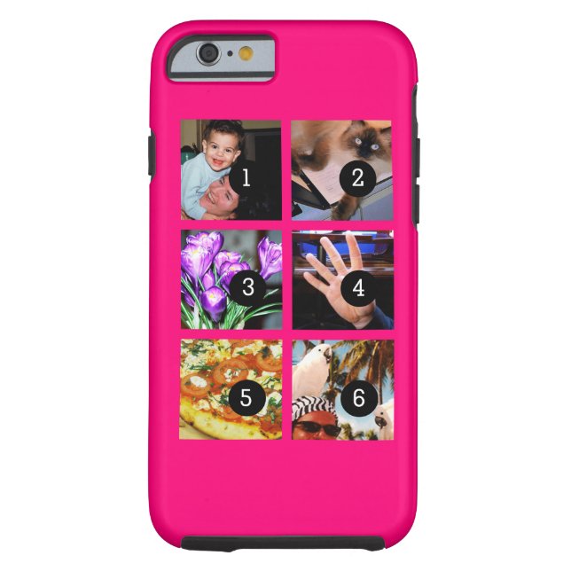 Six of Your Photos to Make Your Own Original Case-Mate iPhone Case (Back)