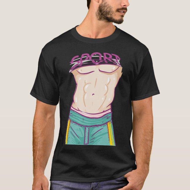 Six Pack Abs T-Shirt (Front)