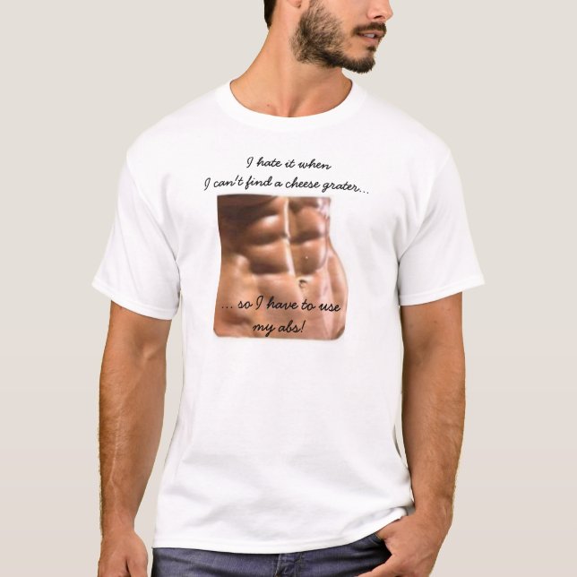 "Six Pack Abs" T-Shirt - Customisable (Front)