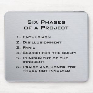 Six Phases of a Project Mouse Mat