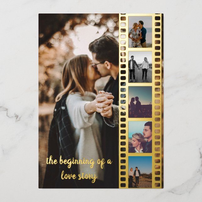 Six Photos Collage Film Save the Date (Front)