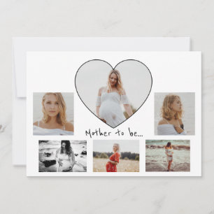 Six Photos Collage Mother To Be Pregnancy Announcement