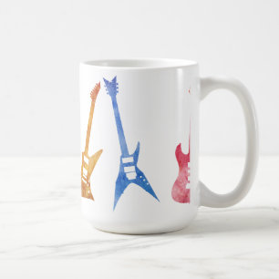 Six Positively Electric Guitars Coffee Mug
