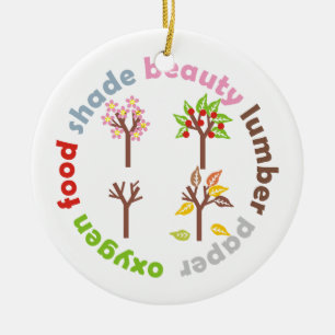 Six Reasons to Plant a Tree custom ornament