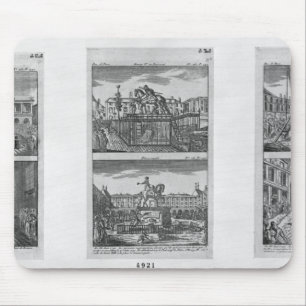 Six royal statues destroyed in Paris Mouse Mat