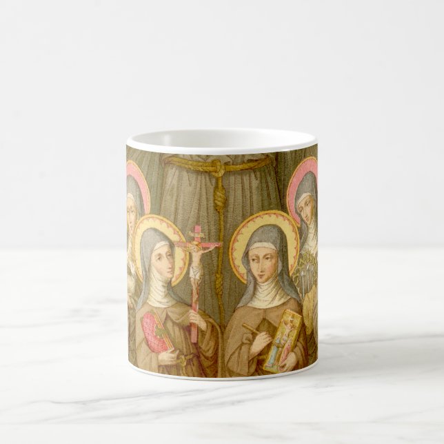 Six Saints of the Poor Clares (SAU 027b) Coffee Mug (Center)