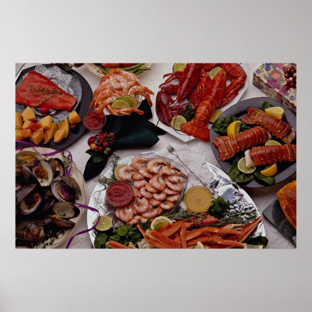 Six seafood platters for any food lover poster (Front)