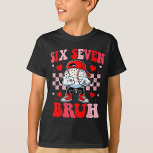 Six seven 67 bruh 6 7 meme baseball ice cream drip T-Shirt