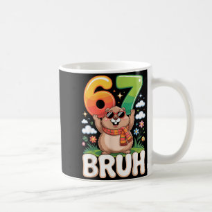 Six Seven 67 Bruh Groundhog Funny 6 7 Meme Boys Ki Coffee Mug