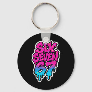 Six Seven 67 Bysebyll Ice Cream Drip Mason Meme Ki Key Ring