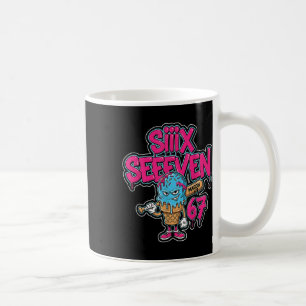 Six Seven 67 Bysebyll Player Ice Cream Drip Meme L Coffee Mug