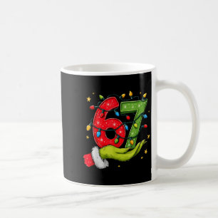 Six Seven 67 Christmas Lights Hand Signs Elf Light Coffee Mug