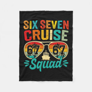 Six Seven 67 Cruise Squad 2025 Funny Kids Cruise M Fleece Blanket