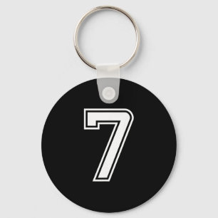 Six Seven 67 Matching Number 7 Halloween Birthday  Key Ring