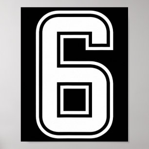 Six Seven 67 Matching Number 7 Halloween Birthday Poster