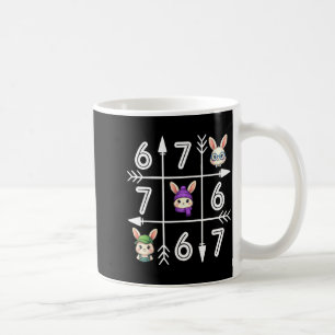Six seven 67 meme 6 7 eggs happy easter day boys coffee mug