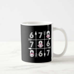 Six seven 67 meme 6 7 eggs happy easter day boys coffee mug