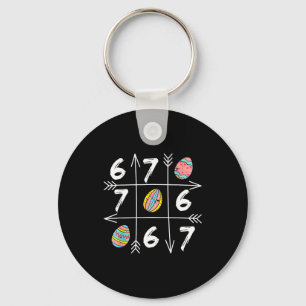 Six Seven 67 Meme 6 7 Eggs Happy Easter Day Boys G Key Ring