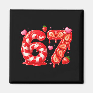 Six Seven 67 Meme 6 7 Valentines Day Heart Men Wom Magnet