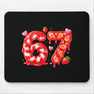 Six Seven 67 Meme 6 7 Valentines Day Heart Men Wom Mouse Mat