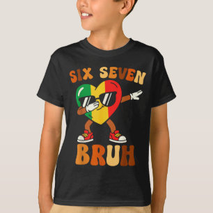 Six seven 67 meme black history month melanin T-Shirt