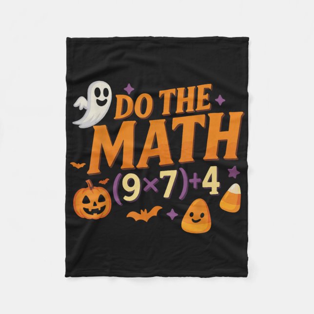Six Seven 67 Meme Do The Math Halloween Alpha Gen  Fleece Blanket (Front)