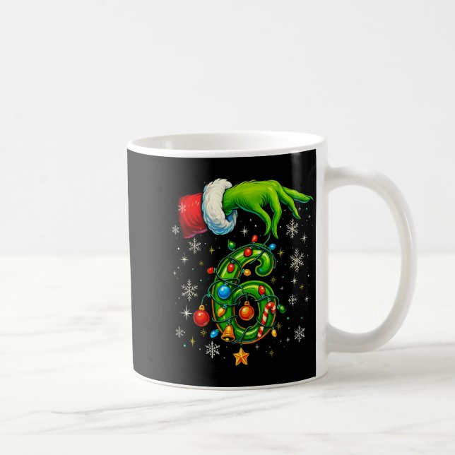 Six Seven 67 Meme Funny Christmas Couple Matching  Coffee Mug (Right)