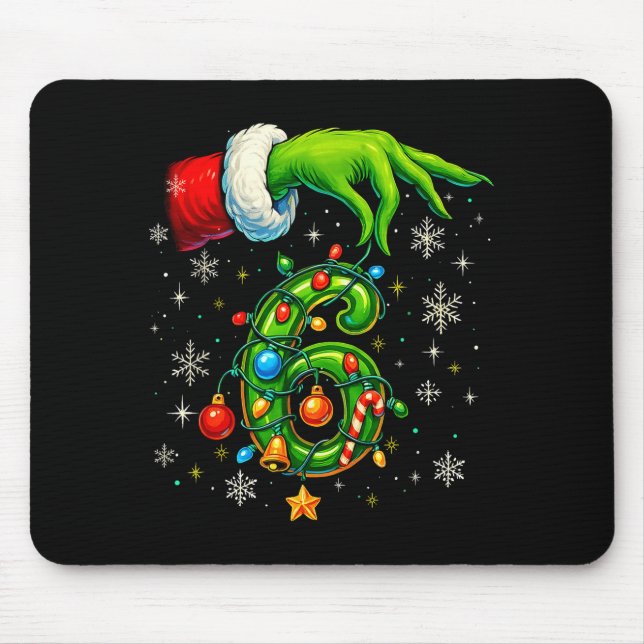 Six Seven 67 Meme Funny Christmas Couple Matching  Mouse Mat (Front)